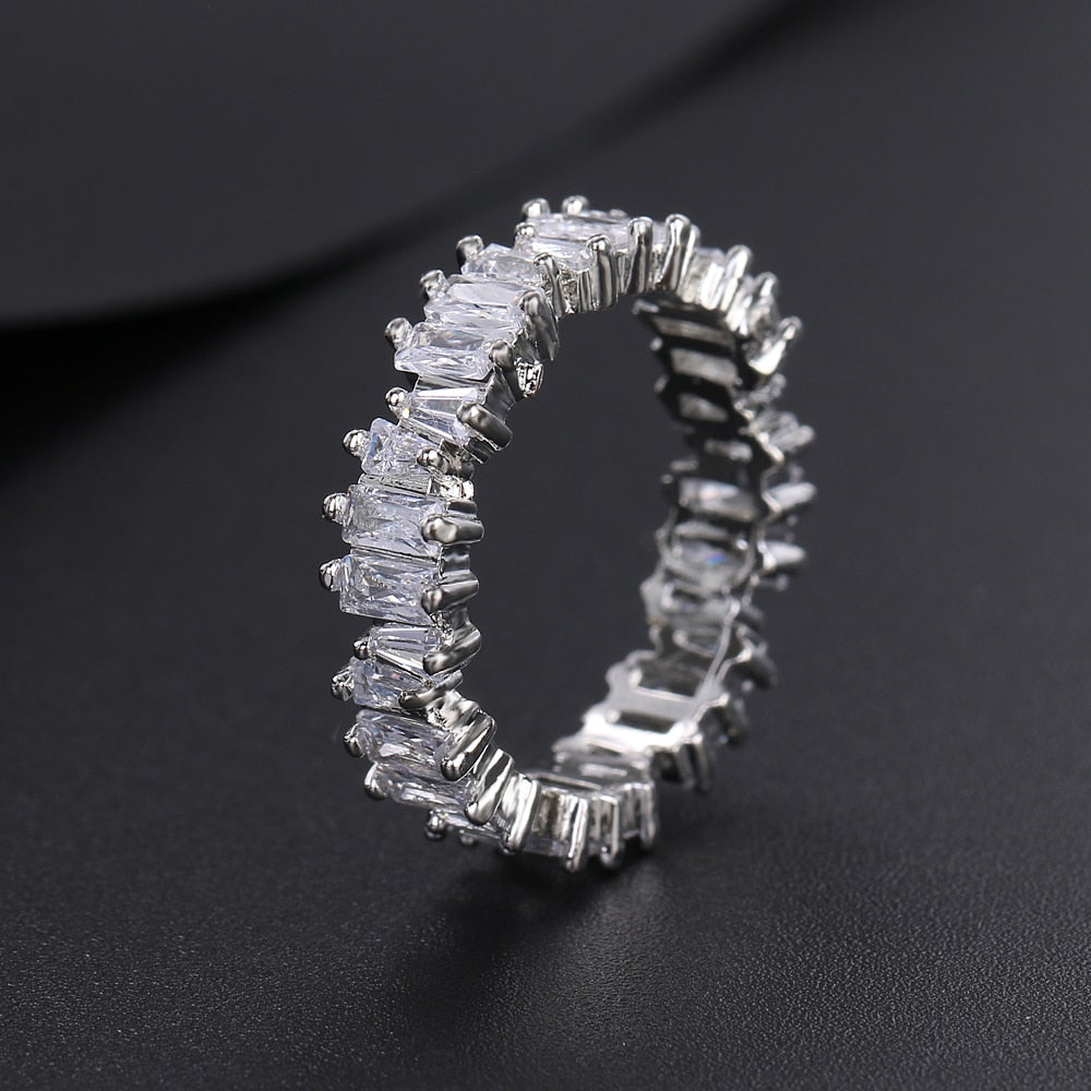 Cubic Zirconia Engagement Crystal Rings