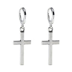 Cross Dangle Drop Earrings