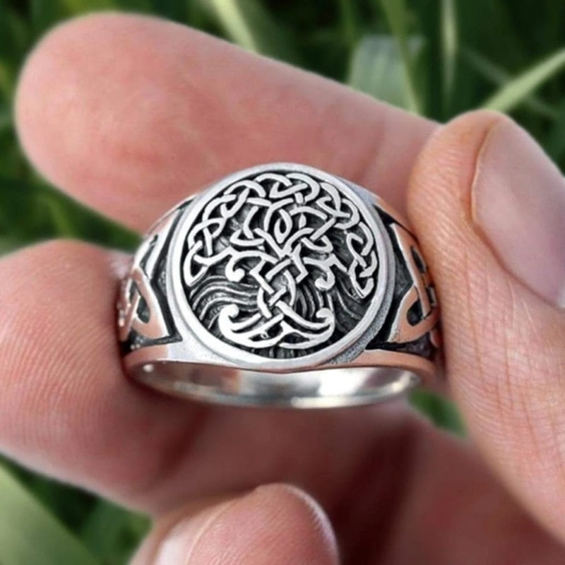 Viking Tree of Life Symbol Totem Ring