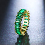 Cubic Zirconia Engagement Crystal Rings