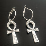 Cross Dangle Drop Earrings