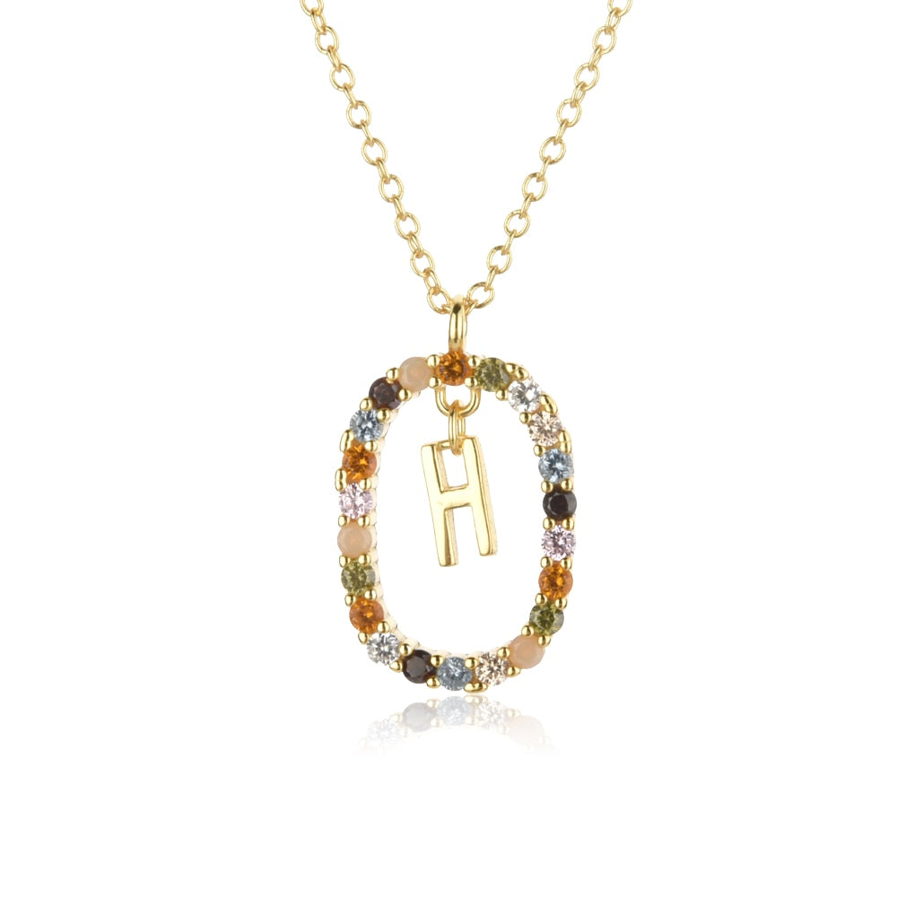 925 Sterling Silver Gold Letters 