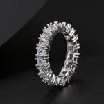 Cubic Zirconia Engagement Crystal Rings