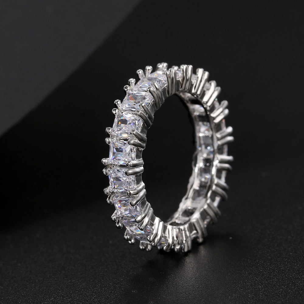 Cubic Zirconia Engagement Crystal Rings