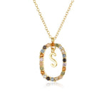 925 Sterling Silver Gold Letters 