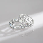 925 Sterling Silver Fashion Blue Opal Ring