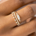 Elegant Gold Color Zircon Red Crystal Ring