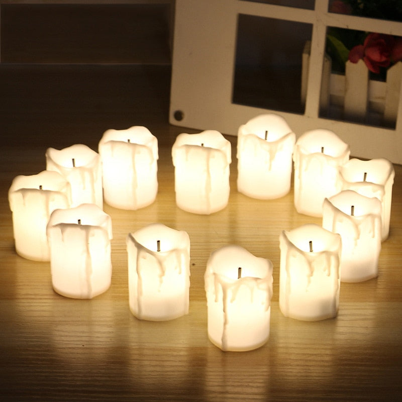 6/12Pcs Flameless LED Candle