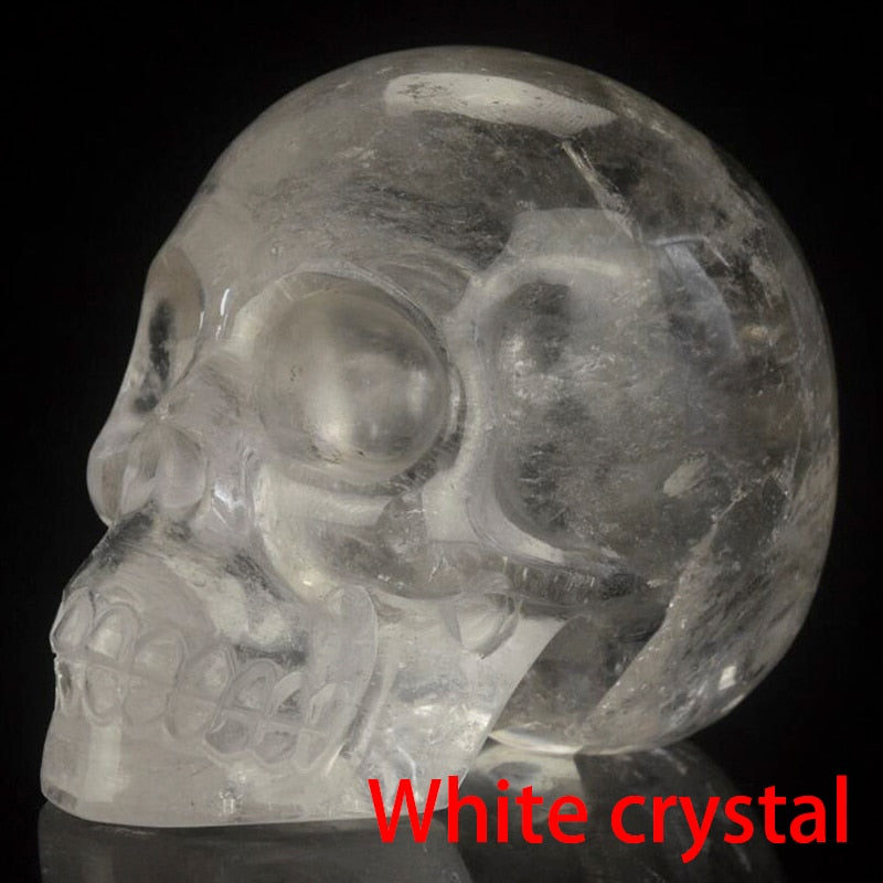 Crystal Skull Ghost Head Statue Figurine