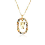 925 Sterling Silver Gold Letters 