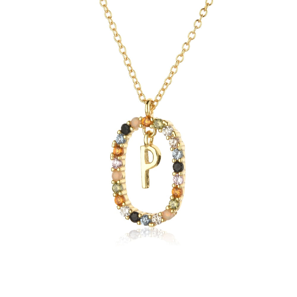 925 Sterling Silver Gold Letters 