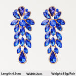 Dark Blue Series Long Dangle Drop Earrings