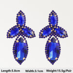 Dark Blue Series Long Dangle Drop Earrings