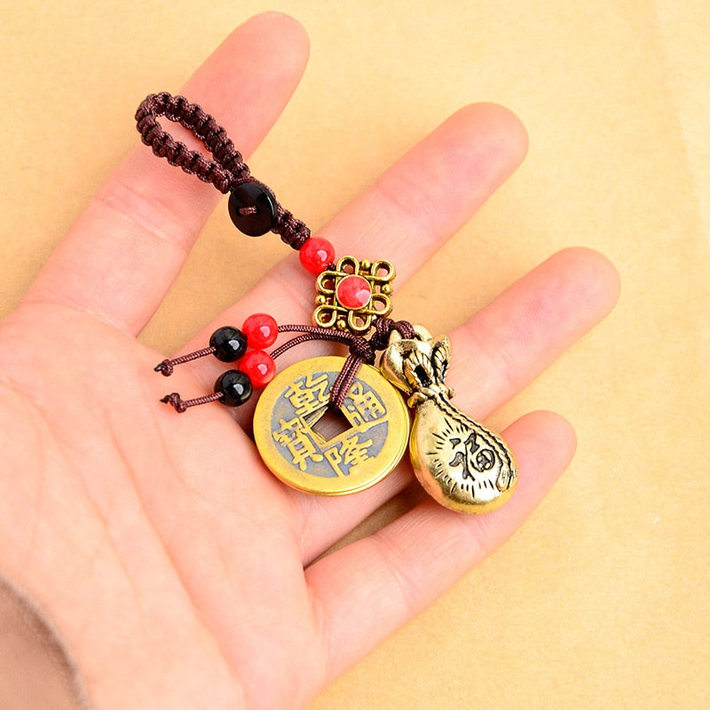 Handmade Rope Good Luck Feng Shui Keychain