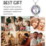 Silver Celtic Family Tree of Life Necklace 