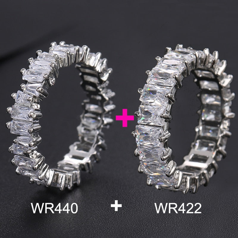 Cubic Zirconia Engagement Crystal Rings