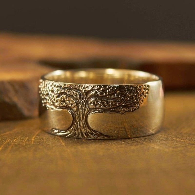 Exquisite 14k Gold Filling Tree of Life Ring