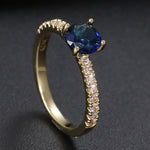 Cubic Zirconia Engagement Crystal Rings