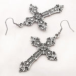 Cross Dangle Drop Earrings