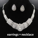 Trendy Blue Water Drop Rhinestones