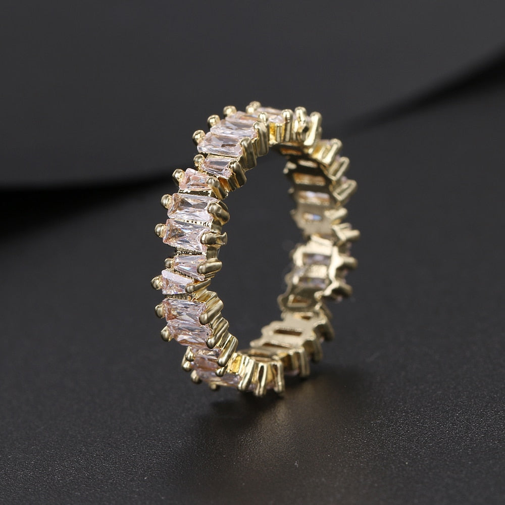 Cubic Zirconia Engagement Crystal Rings