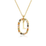 925 Sterling Silver Gold Letters 