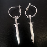 Cross Dangle Drop Earrings
