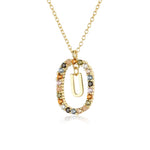 925 Sterling Silver Gold Letters 