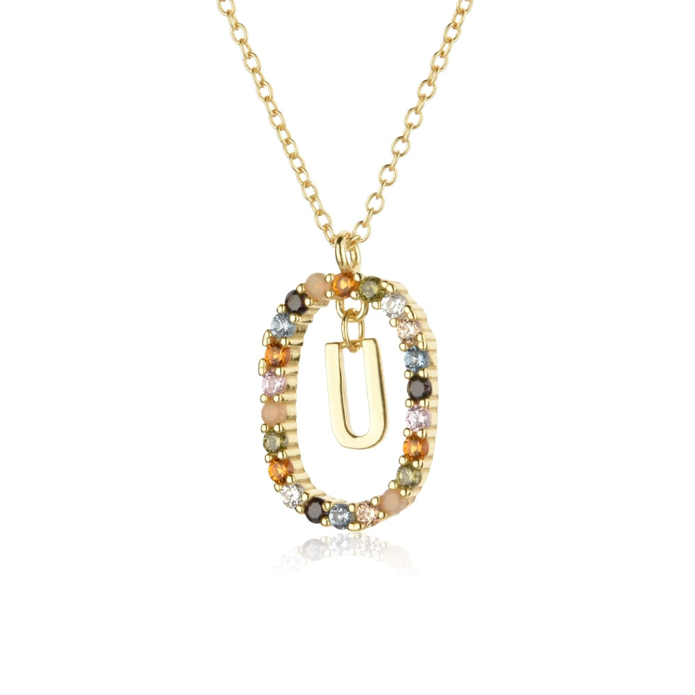 925 Sterling Silver Gold Letters 