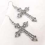Cross Dangle Drop Earrings