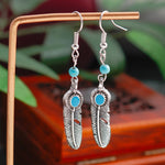 Hollow Carved Flowers Geometric Drop Earrings