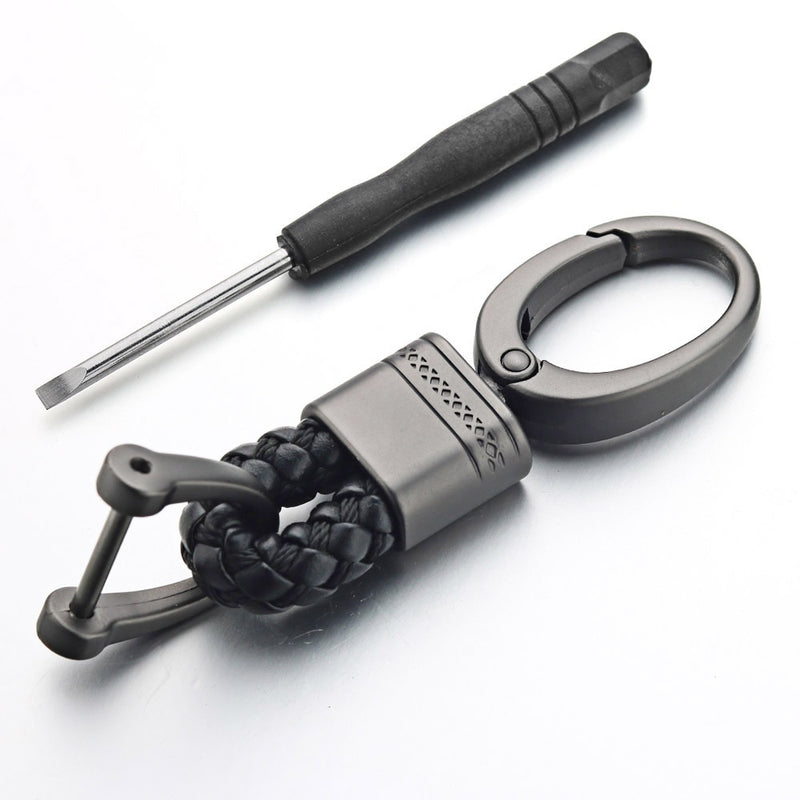 Leather Rope KeyChain For Car