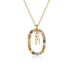 925 Sterling Silver Gold Letters 