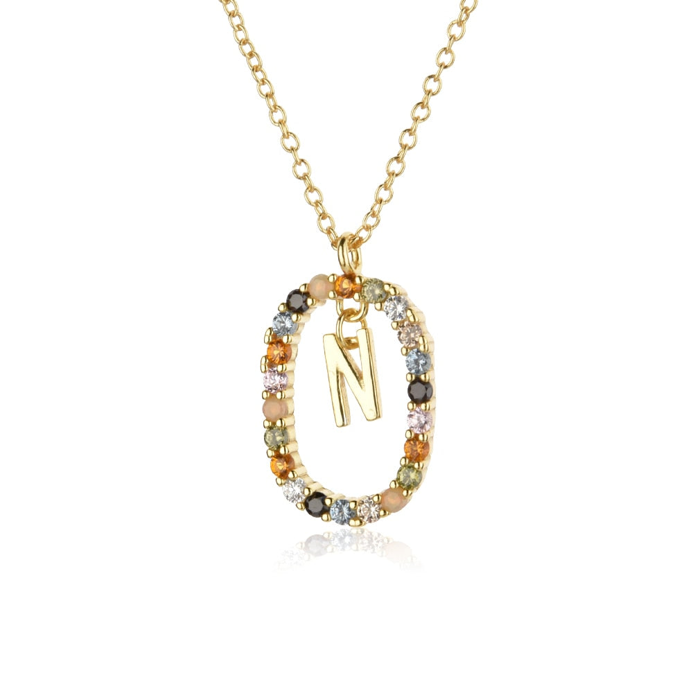 925 Sterling Silver Gold Letters 
