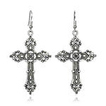 Cross Dangle Drop Earrings