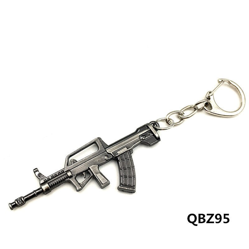 Black Color Machine-Gun Model Key Ring
