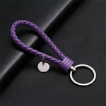 PU Leather Braided Rope Keychain