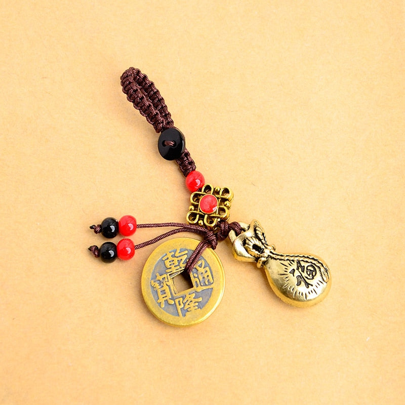 Handmade Rope Good Luck Feng Shui Keychain