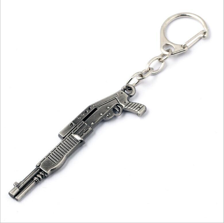 Black Color Machine-Gun Model Key Ring