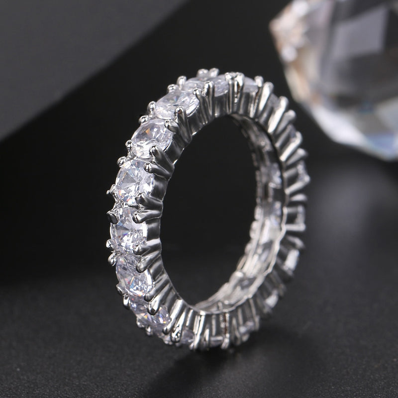 Cubic Zirconia Engagement Crystal Rings