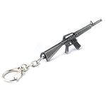 Black Color Machine-Gun Model Key Ring