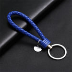 PU Leather Braided Rope Keychain