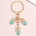 Cute Owl Star Key Ring