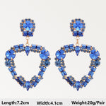 Dark Blue Series Long Dangle Drop Earrings