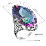 Vintage Rainbow Topaz Rings