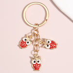 Cute Owl Star Key Ring