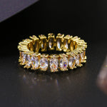 Cubic Zirconia Engagement Crystal Rings