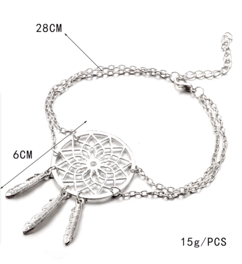 DREAM CATCHER BRACELET - HOLLOW FLOWER LEAF