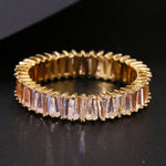 Cubic Zirconia Engagement Crystal Rings