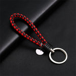 PU Leather Braided Rope Keychain